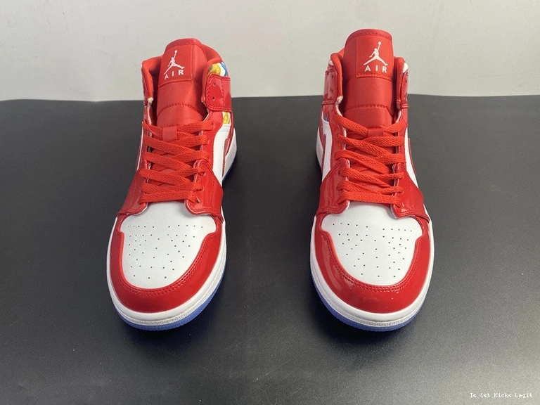 DC7294-600 Jordan Air Mid 1 Patent Red 0305